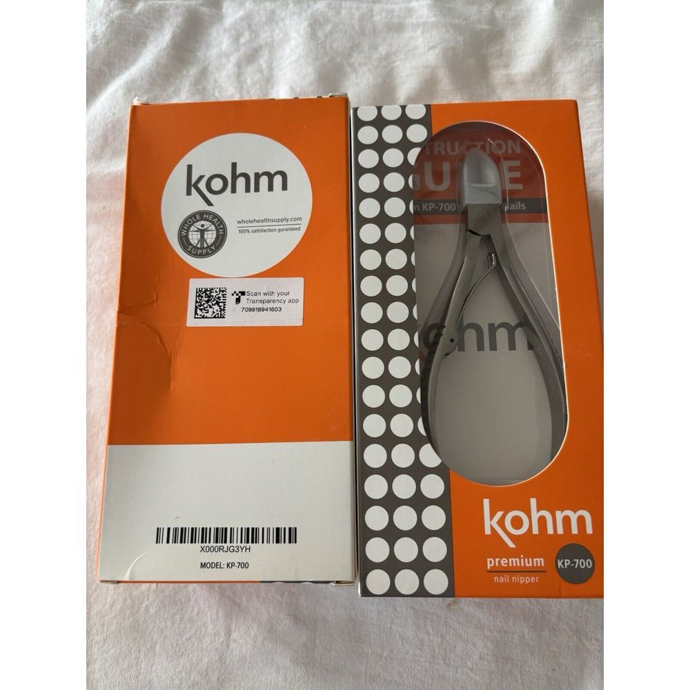KOHM Premium Nail Clippers. Model KP – 700. Brand New Pair 2271